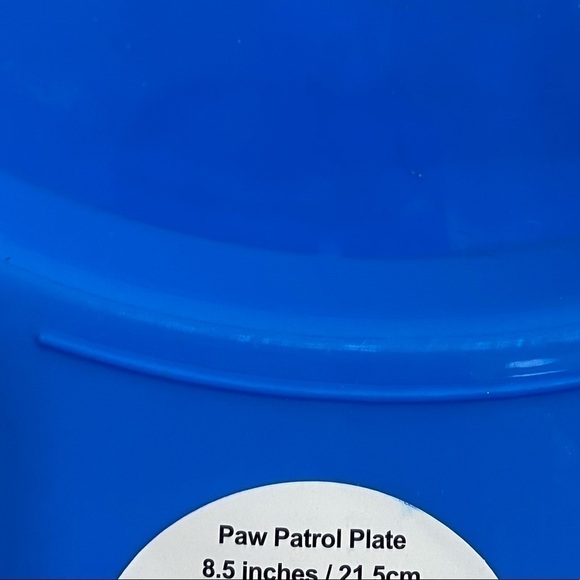 Paw Patrol Plate Bundle Reusable Plastic NEW Blue Chase Skye - Picture 3 of 3